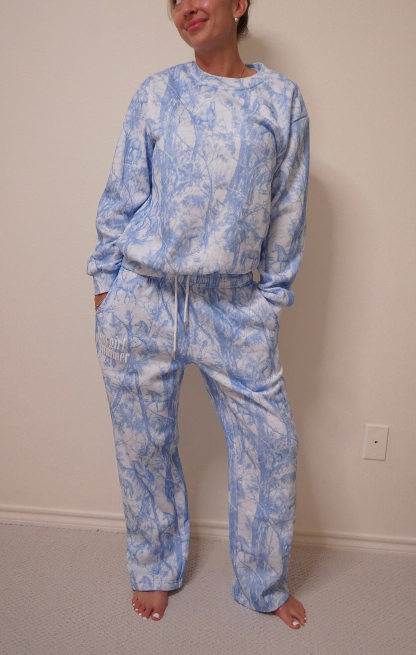 Blue Horse Camo Sweatpants