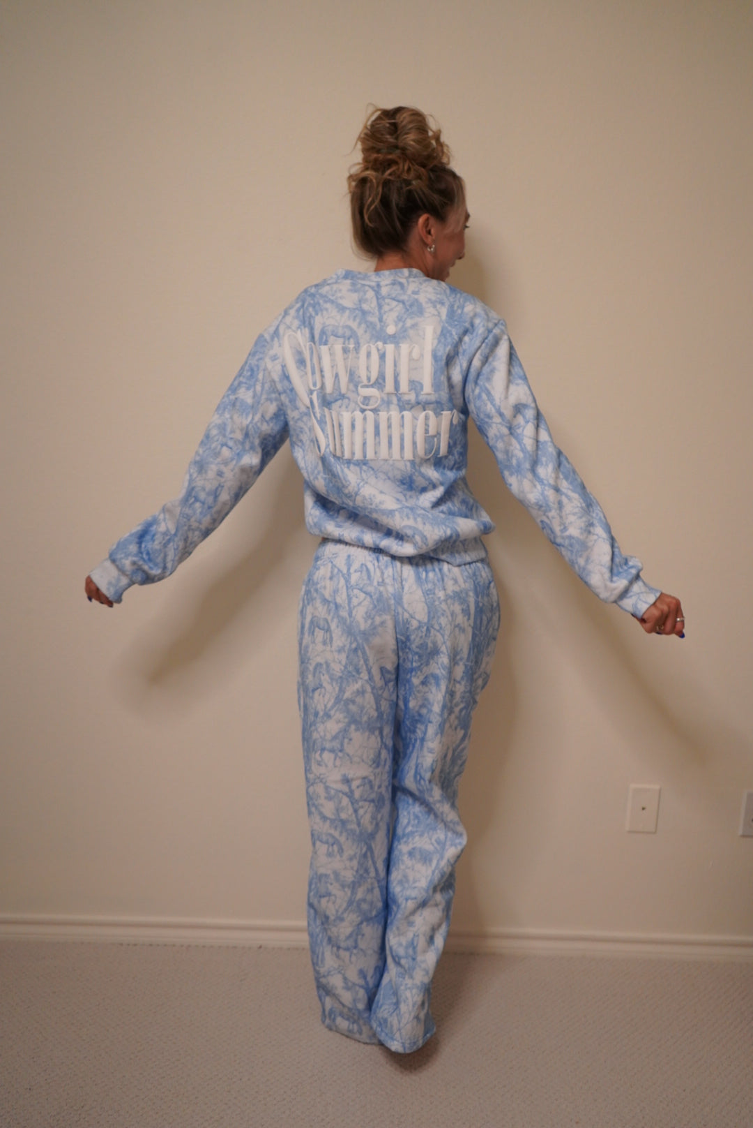 Blue Horse Camo Sweatpants