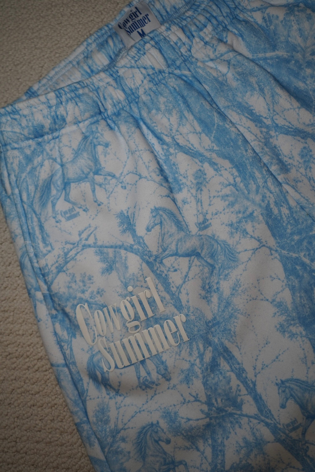 Blue Horse Camo Sweatpants