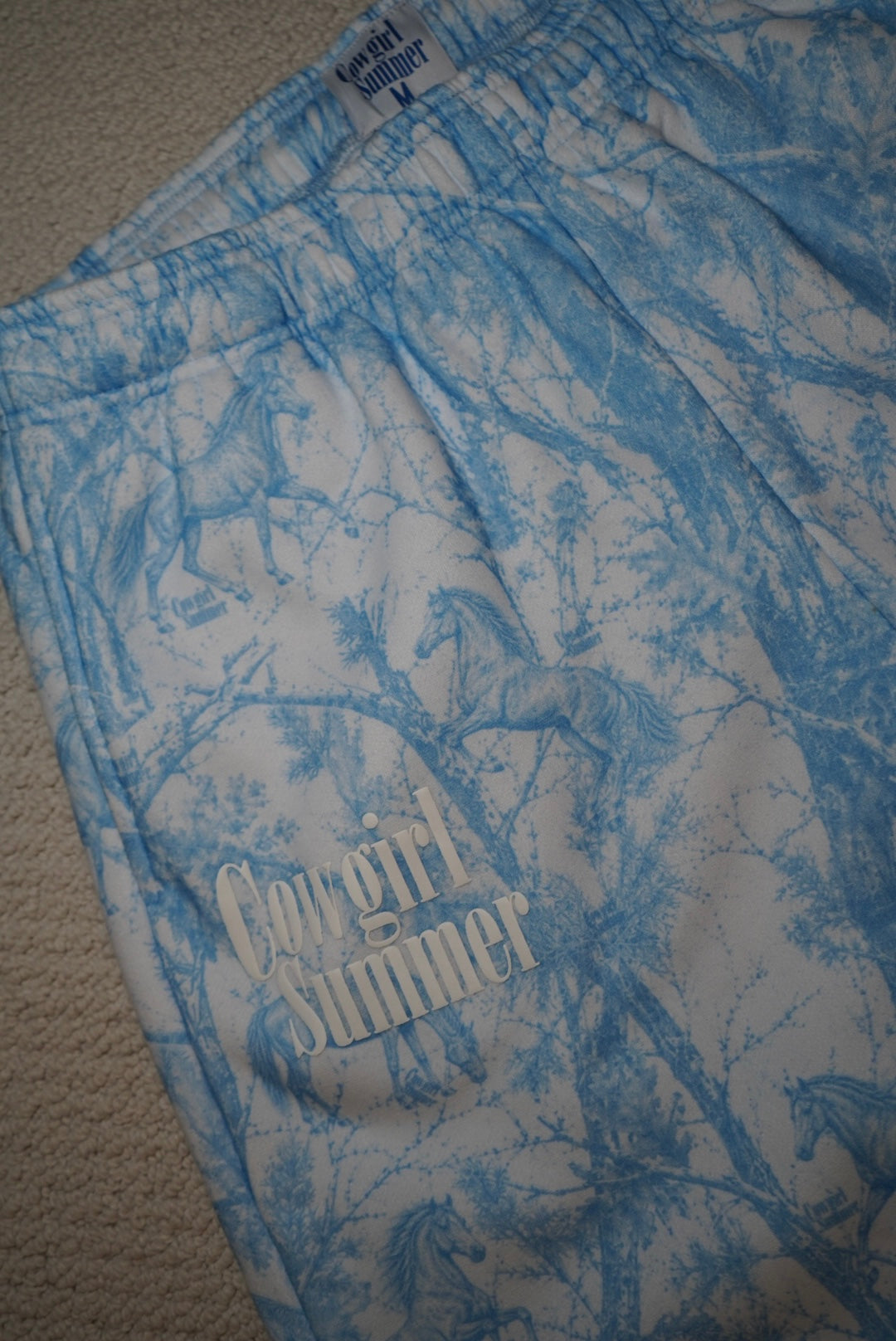 Blue Horse Camo Sweatpants