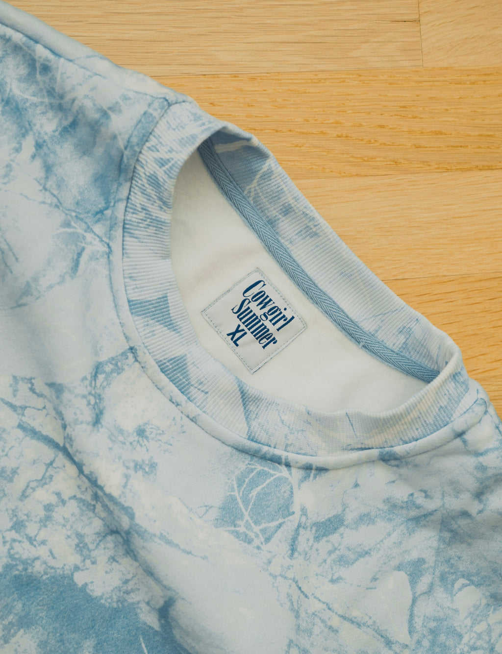 Blue Camo Crewneck